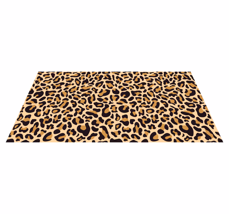 Vinyl Teppich Tiermuster Leopardendruck - TenStickers