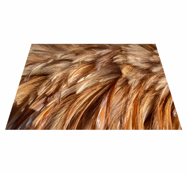 Vinyl Teppich Tiermuster wirbelndes fell - TenStickers
