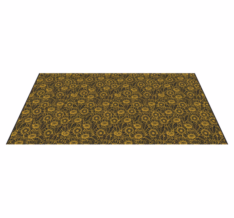 Vinyl Teppich Blumen florale komplexität - TenStickers