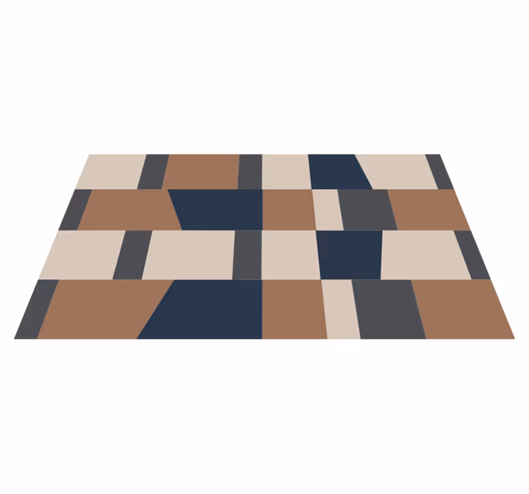 Vinyl Teppich gestreift geometrisches streifenmuster - TenStickers