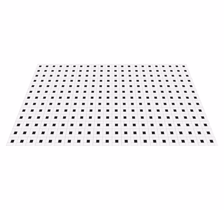 Vinyl teppich küche kleine quadrate - TenStickers