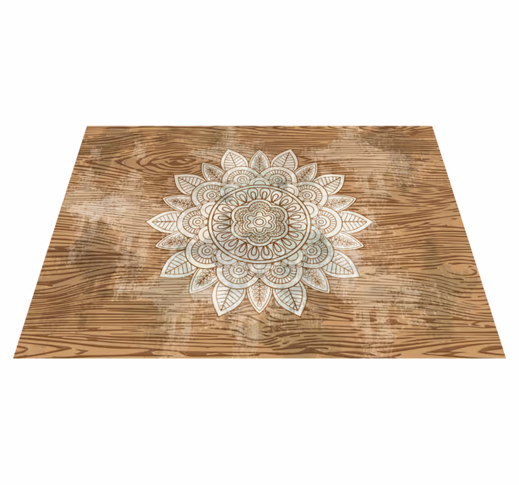 Vinyl teppich mandala mittelpunkt - TenStickers