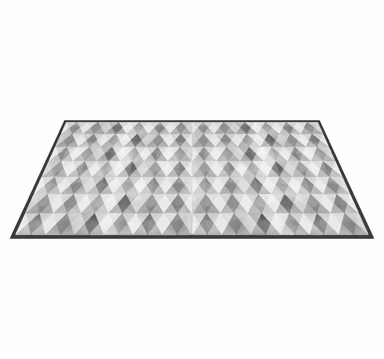 Vinyl teppich geometrisch dreiecks muster - TenStickers