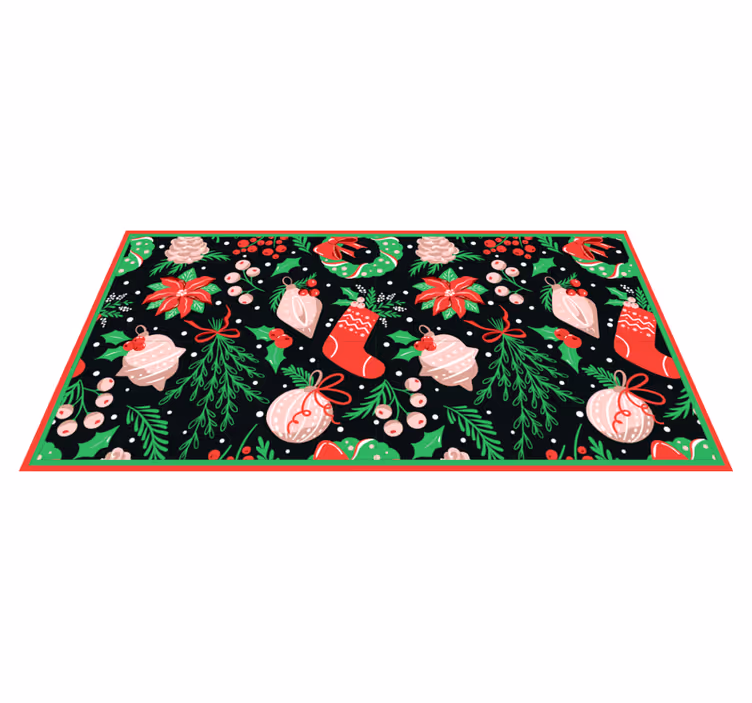 Vinyl Teppich Weihnachten festliche Weihnachtsmotive - TenStickers