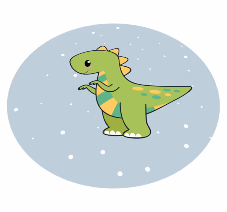 Vinyl Teppich Kinderzimmer dinosaurier schuhe - TenStickers