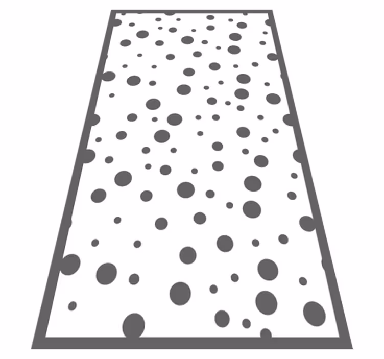 Vinyl Teppich Schlafzimmer elegante dunkle punkte - TenStickers