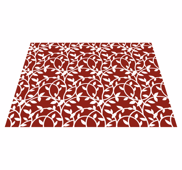 Vinyl Teppich Blumen elegante inspiration - TenStickers