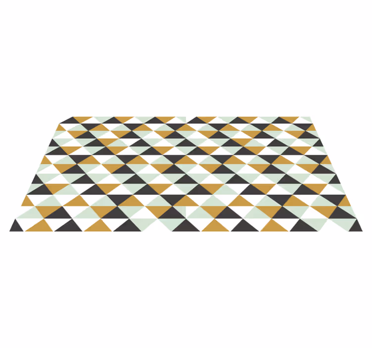 Vinyl Teppich geometrisch dreieckige mosaikanordnung - TenStickers