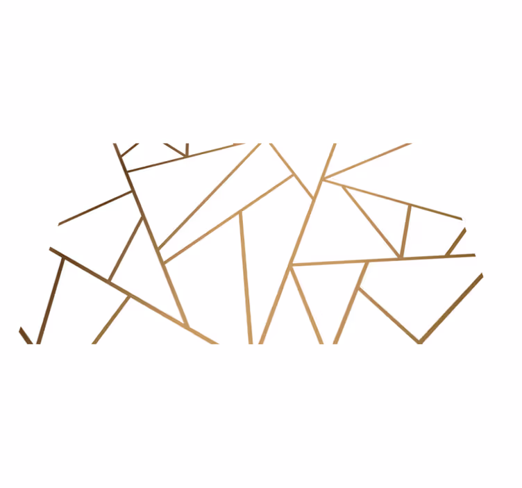 Vinyl Teppich Küche geometrische linien - TenStickers
