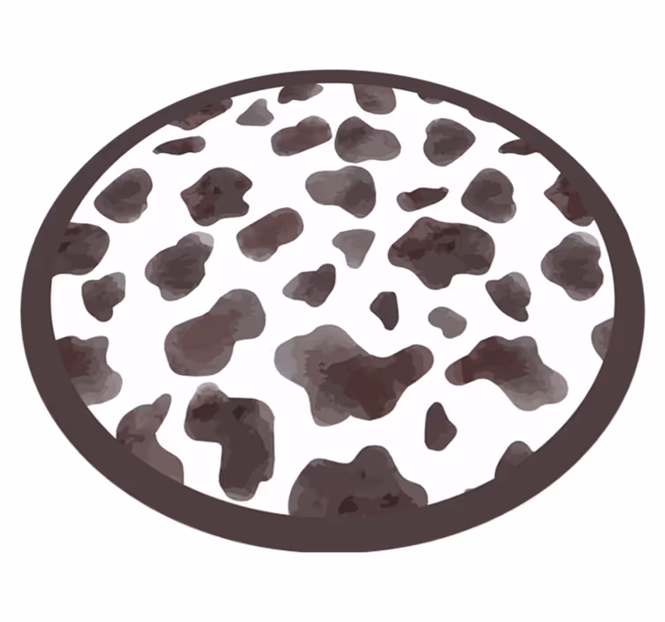 Vinyl Teppich Tiermuster rindsleder-stil - TenStickers