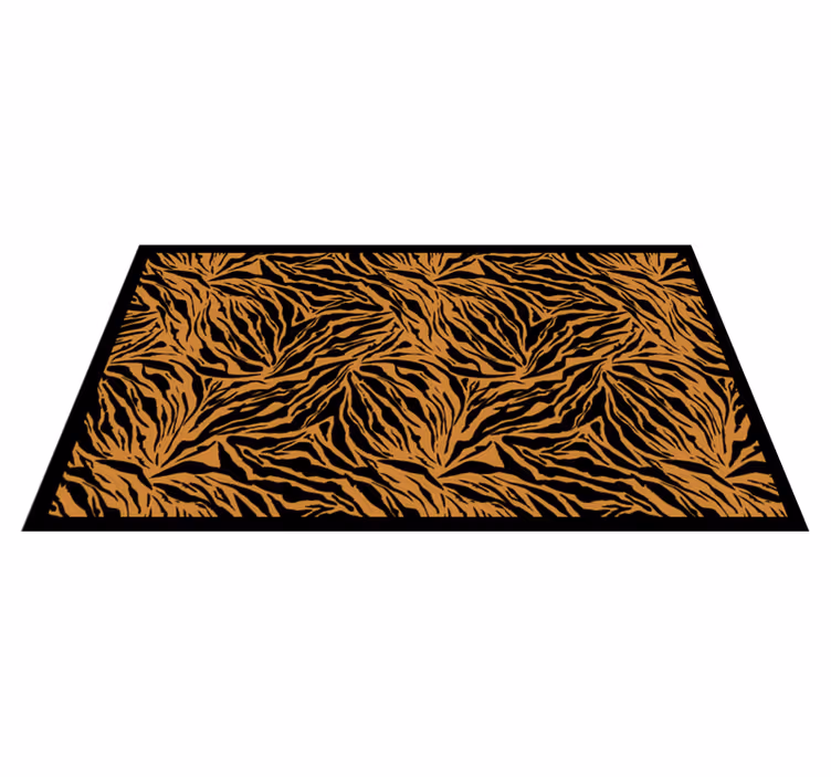 Vinyl Teppich Tiermuster kräftige tigerstreifen - TenStickers