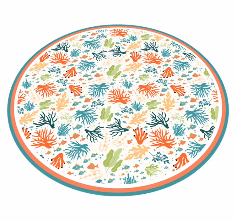 Vinyl Teppich Bad korallenriff-inspiration - TenStickers