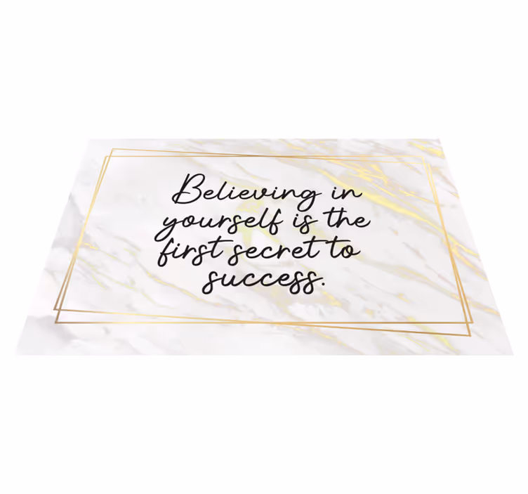 Vinyl Teppich mit Namen inspirierendes zitat - TenStickers