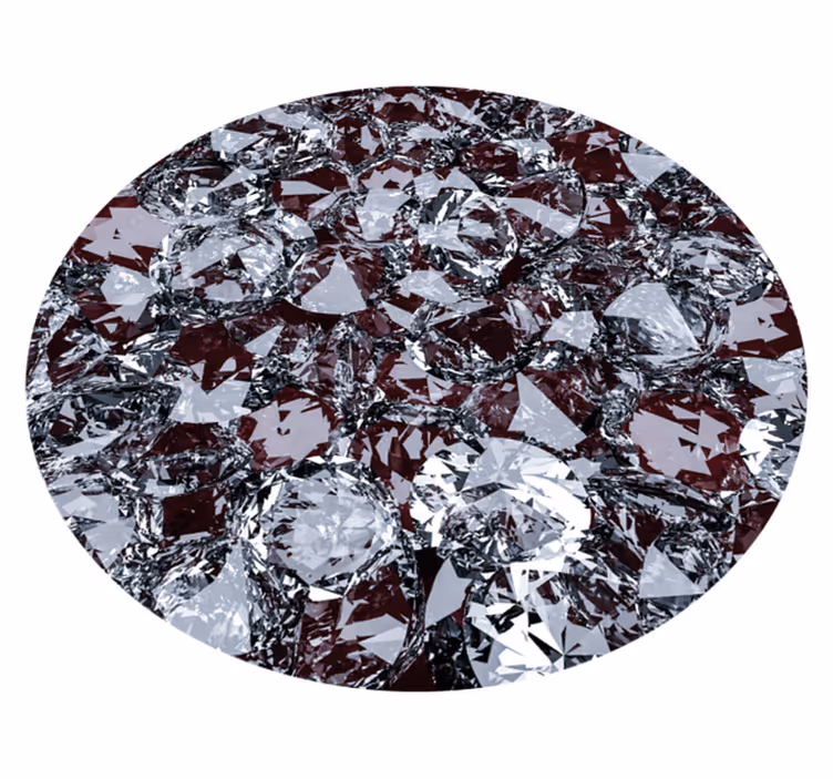 Vinyl Teppich Imitation kristall-edelstein - TenStickers