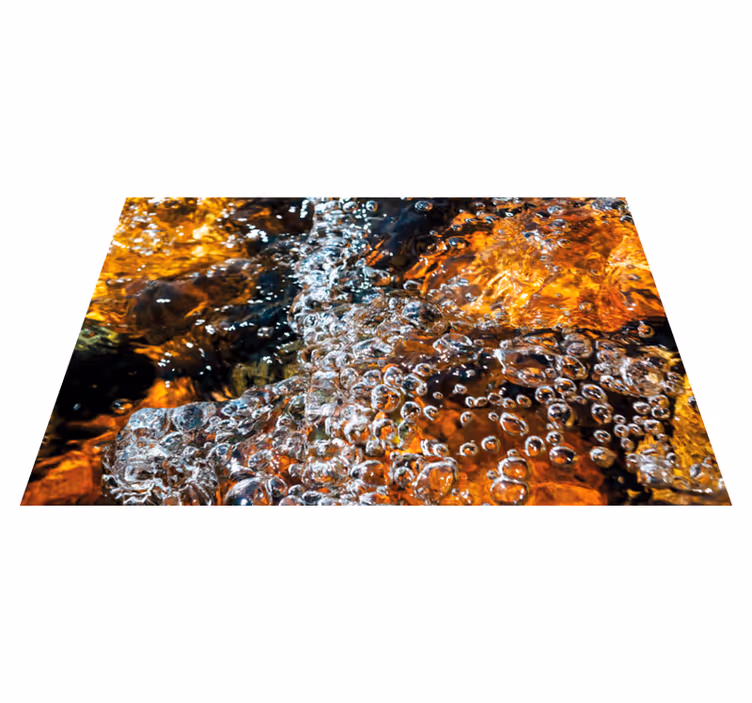 Vinyl teppich imitation sprudelnder wasserfluss - TenStickers