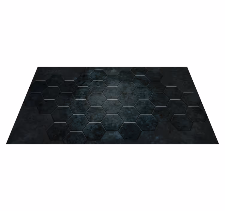 Vinyl Teppich Fliesenoptik sechseckiges muster - TenStickers