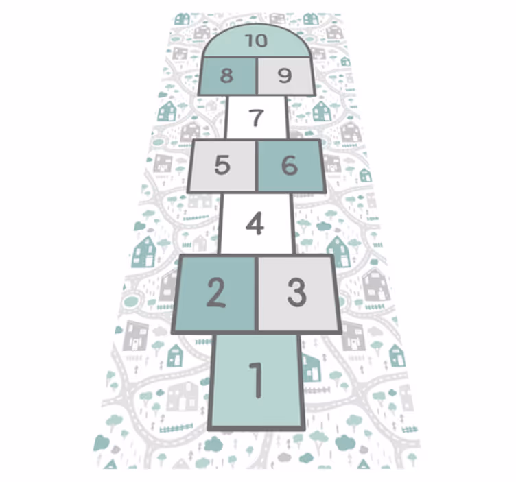 Vinyl Teppich Kinderzimmer spiel Spielplatz Design - TenStickers