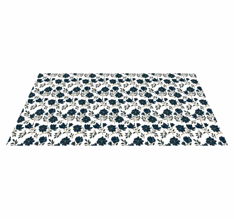 Vinyl teppich blumen im floralen schönheit design - TenStickers