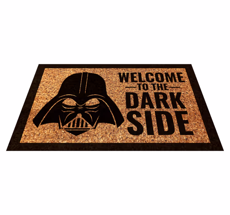Vinyl Teppich Spruch willkommen dunkle seite - TenStickers