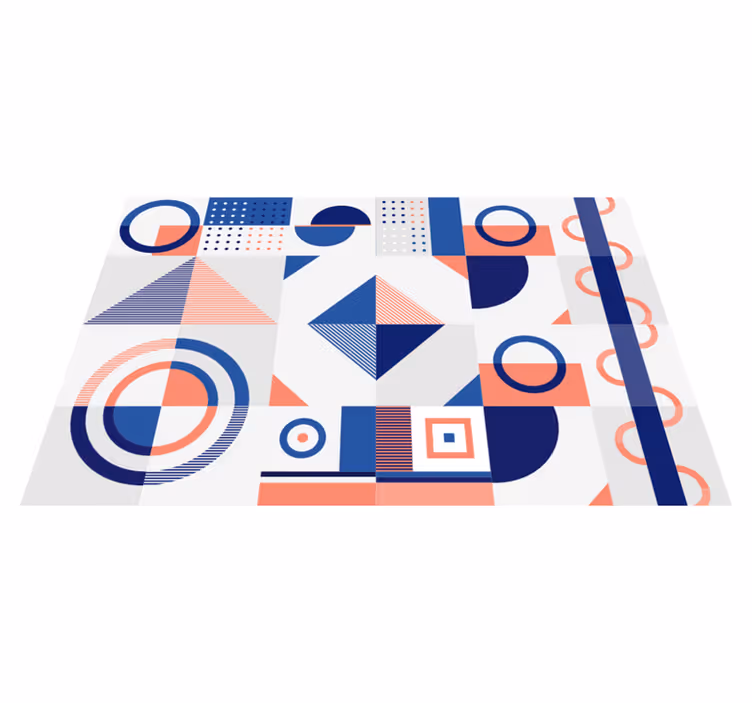 Vinyl Teppich geometrisch moderne formen - TenStickers