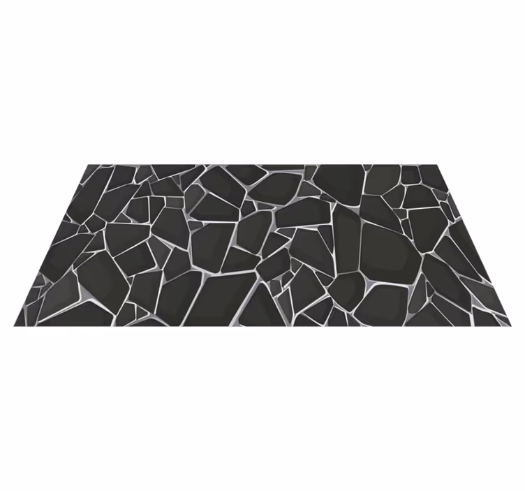 Vinyl Teppich Steinoptik elegantes kieselsteinmuster - TenStickers