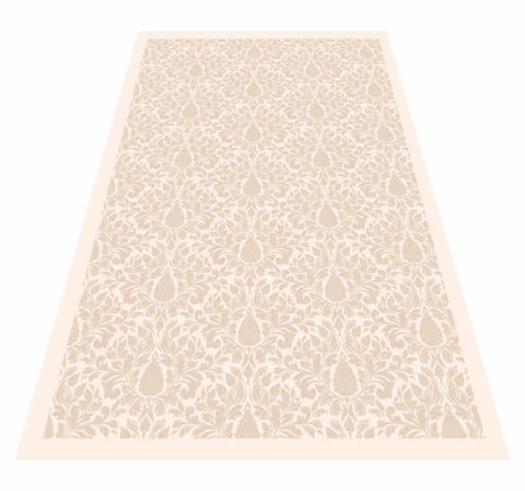 Vinyl Teppich Natur elegantes blumenmotiv - TenStickers