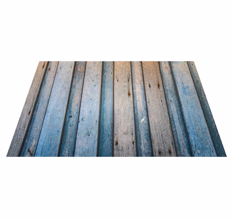 Vinylteppich Holzoptik blaue Textur - TenStickers