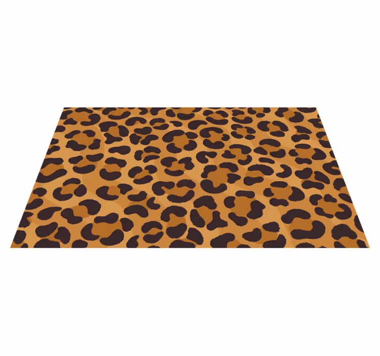 Vinyl teppich tiermuster im leopardenstil - TenStickers