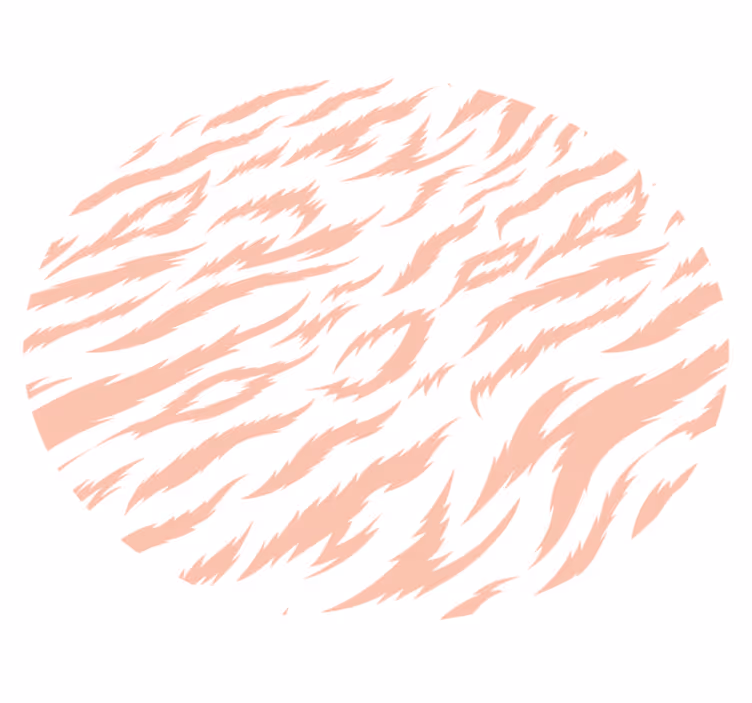 Vinyl teppich tiermuster tigerstreifen-motiv - TenStickers