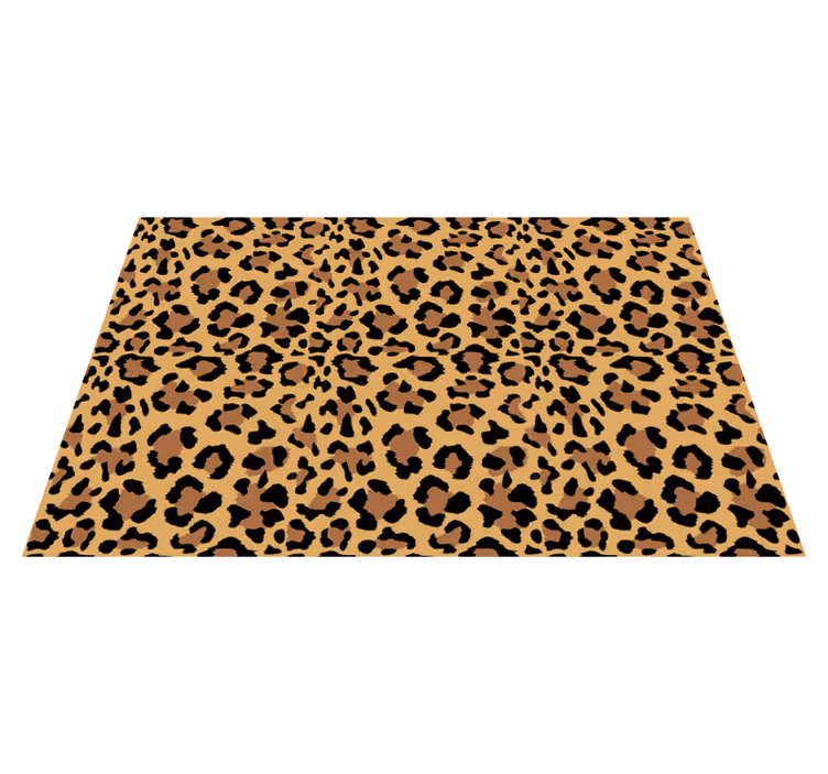 Vinyl teppich tiermuster im leopardenlook - TenStickers