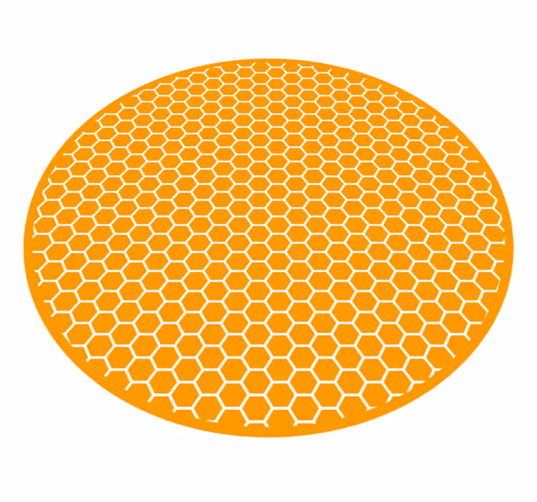Vinyl teppich textur wabenmuster - TenStickers