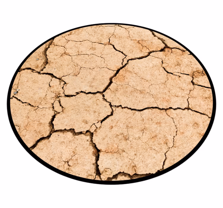 Vinyl Teppich Imitation rissiges erdmuster - TenStickers