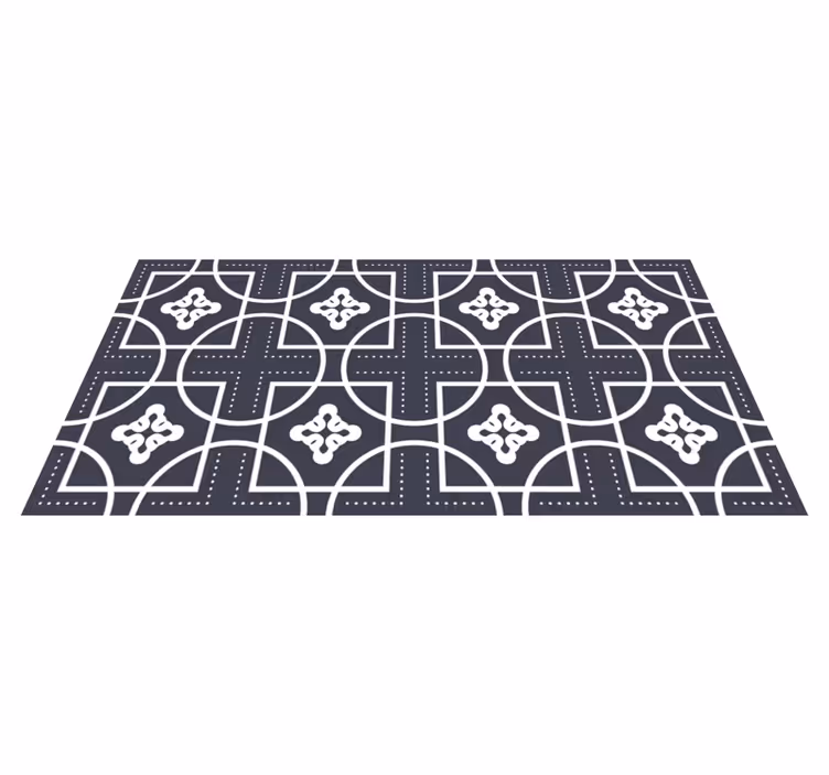 Vinyl Teppich geometrisch formenspiel - TenStickers