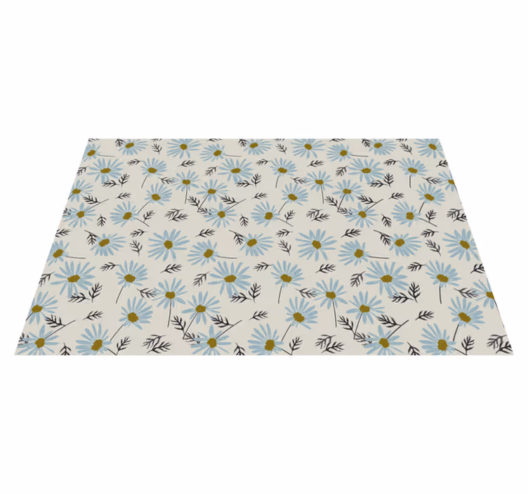 Vinyl Teppich Wohnzimmer blumige frische - TenStickers