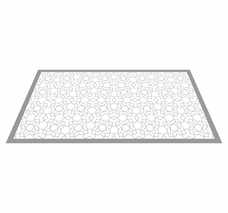 Vinyl teppich mosaik mit eleganten geometrischen mustern - TenStickers
