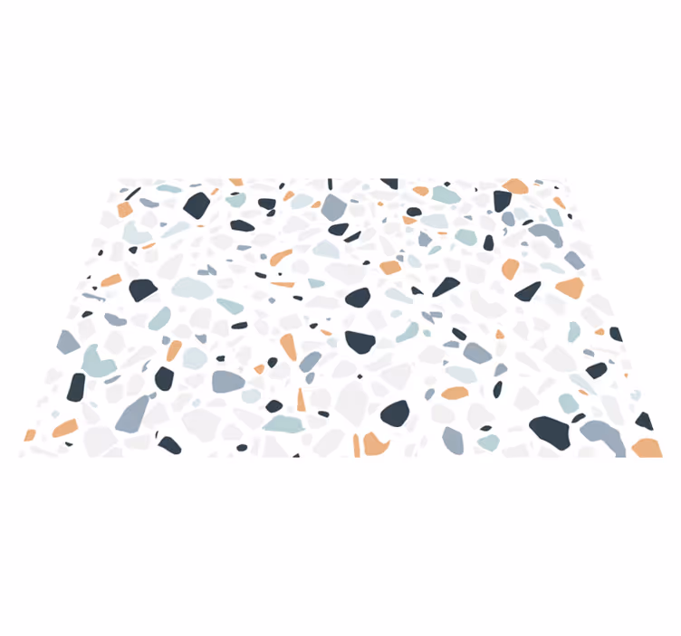 Vinyl Teppich Bad bunte kieselsteinmischung - TenStickers