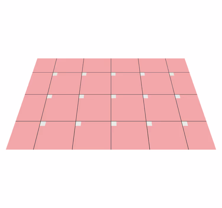 Vinyl Teppich Wohnzimmer rosa quadrate - TenStickers
