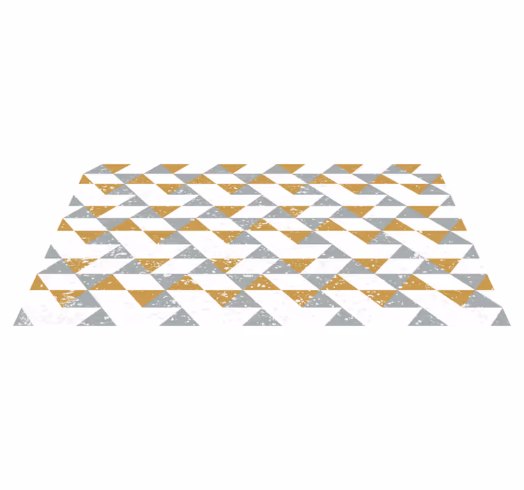 Vinyl Teppich geometrisch diagonales dreiecksmuster - TenStickers
