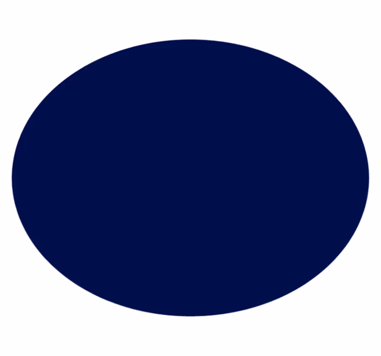 Vinyl Teppich blau rund, marineblau - TenStickers