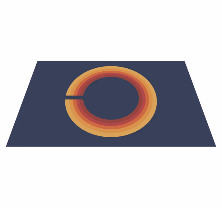 Vinyl Teppich Vintage retro-solar-design - TenStickers