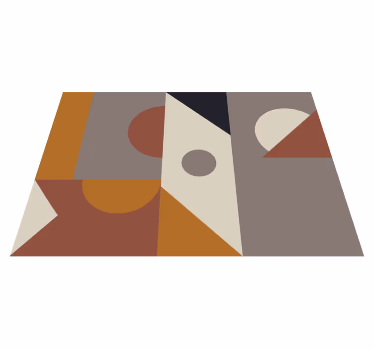 Vinyl Teppich modern abstrakte geometrische formen - TenStickers