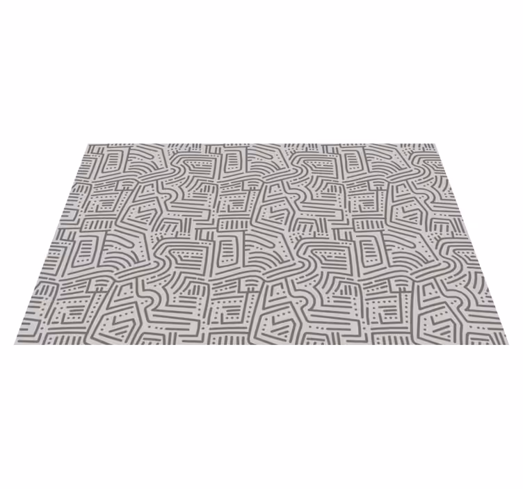 Vinyl Teppich modern abstrakte lineare formen - TenStickers