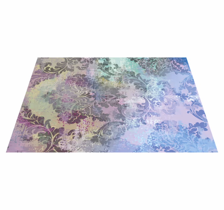 Vinyl Teppich Blumen böhmisches künstlerisches design - TenStickers