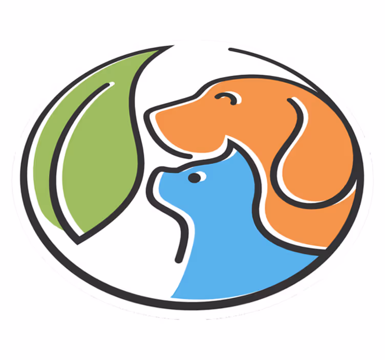 Vinyl teppich tiere mit abstrakten tiergesichtern - TenStickers