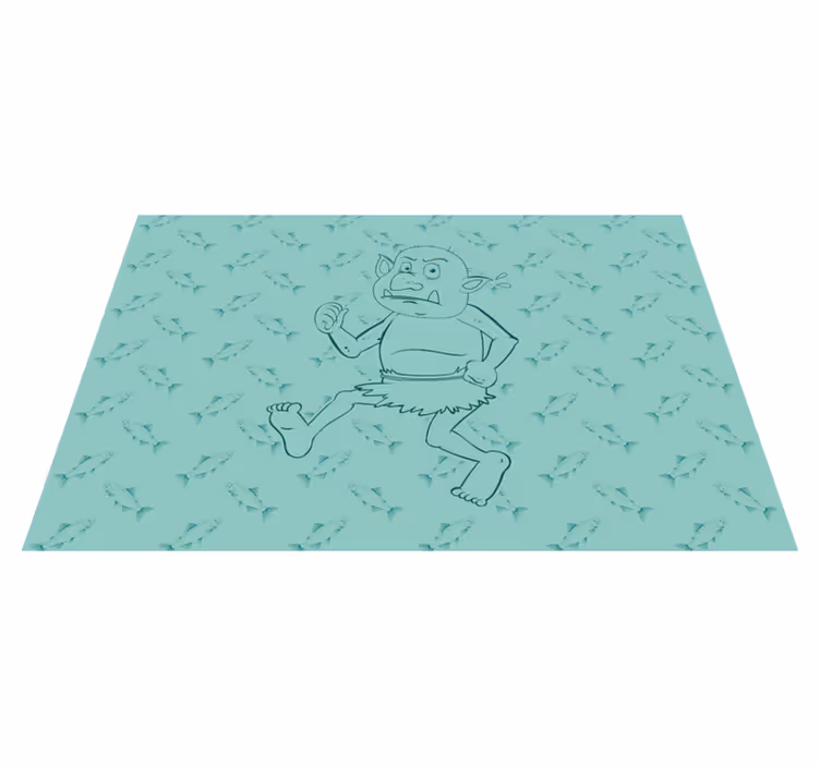 Vinylteppich kindlich ausreißer-cartoon-figur - TenStickers