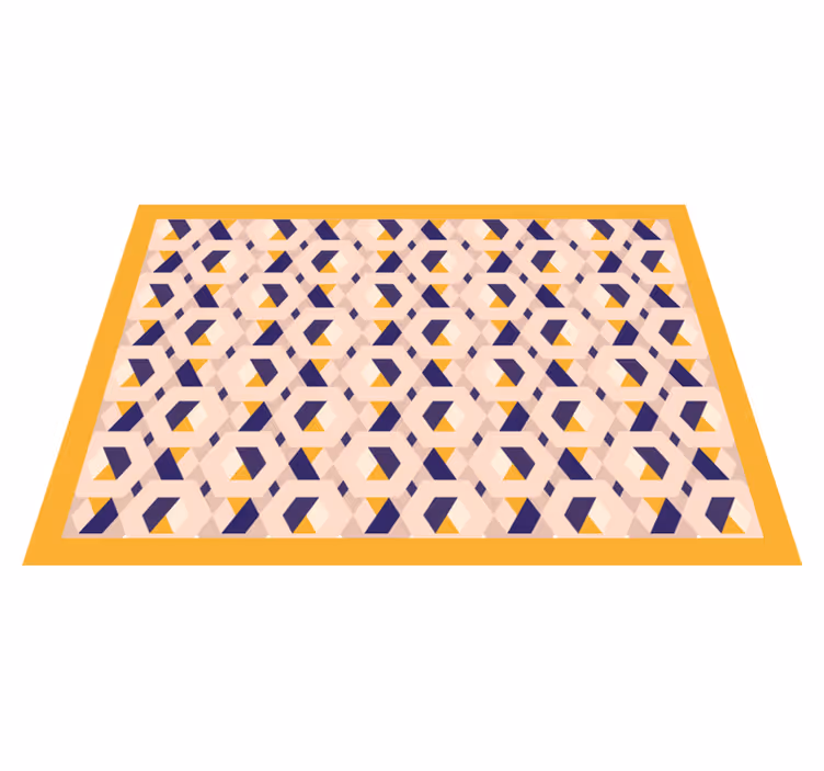 Vinyl teppich küche lebhaftes geometrisches konzept - TenStickers