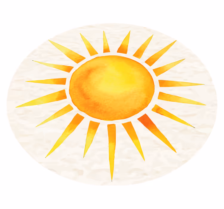 Vinyl teppich natur sonnenstrahlen - TenStickers