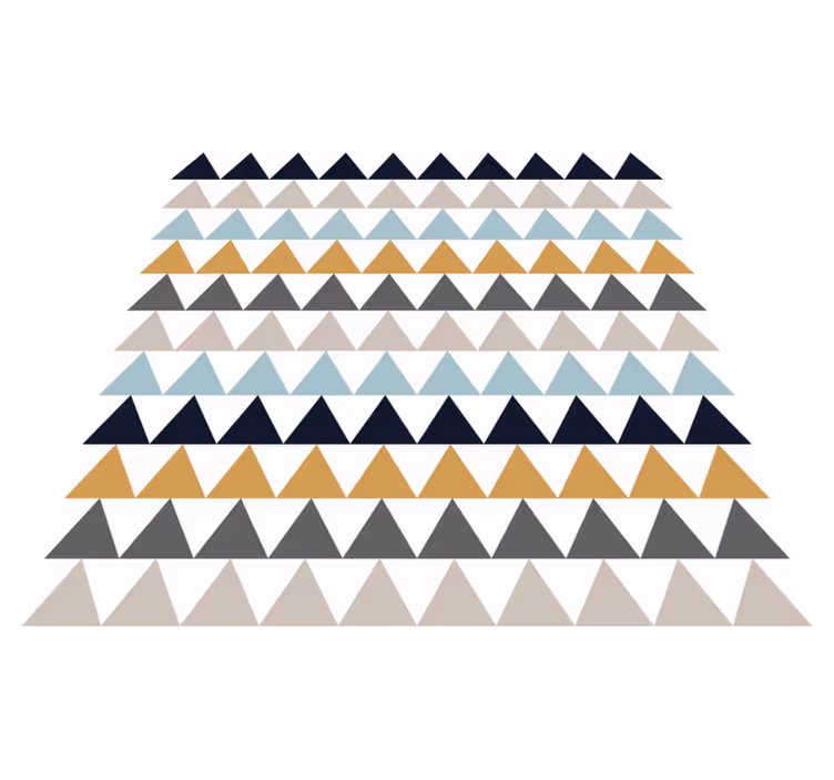 Vinyl Teppich geometrisch dreiecksmustereffekte - TenStickers