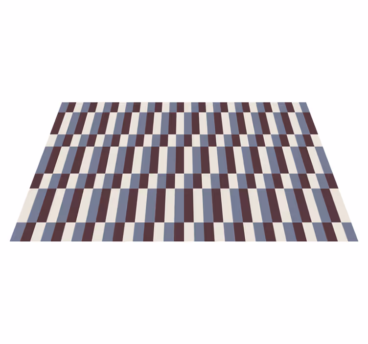 Vinyl Teppich gestreift farbblock - TenStickers