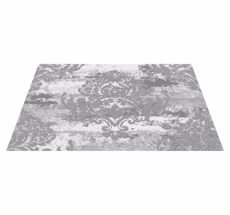 Vinyl teppich marmor elegante graue wirbel - TenStickers